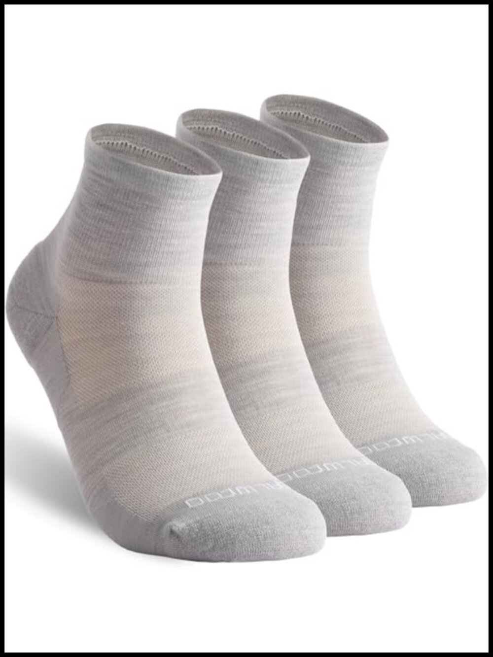 Merino Wool Ankle Athletic Socks Low Cut Running Golf Hiking Quarter 3 Pairs